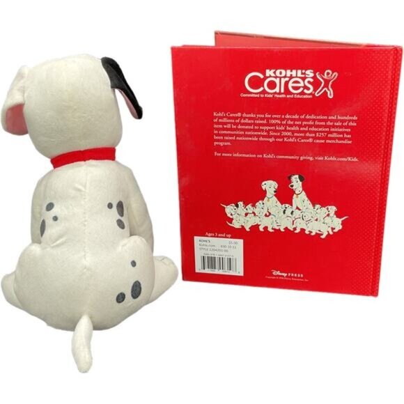 Kohls Cares Disney 101 Dalmatians Plush Stuffed Animal and Book - Picture 2 of 4
